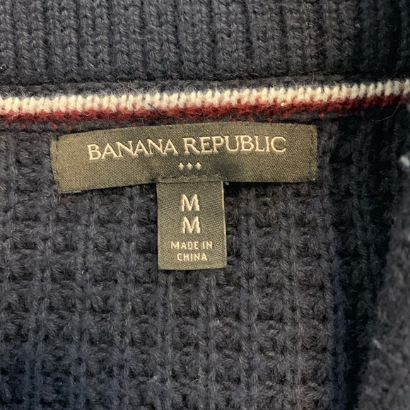 Banana Republic knit cardigan mens medium - Picture 4 of 5